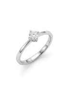 Anello solitario oro 9ct e diamante