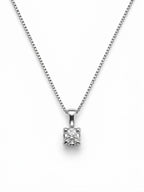 Collana punto luce oro 9ct e diamante