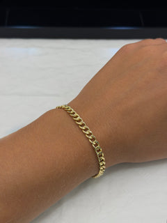 Bracciale groumette lucida oro