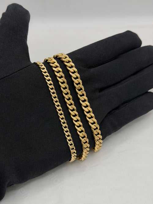 Bracciale groumette satinata oro