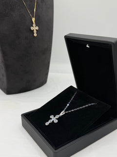 Collana croce tonda small oro