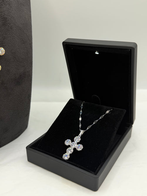 Collana croce tonda big oro