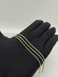 Bracciale torchon diamantato SMALL oro