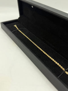 Bracciale torchon diamantato SMALL oro