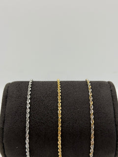 Bracciale torchon diamantato SMALL oro