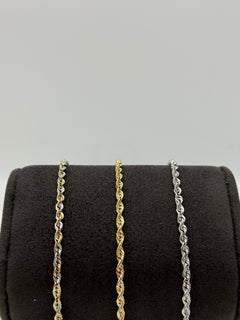 Bracciale torchon diamantato MID oro