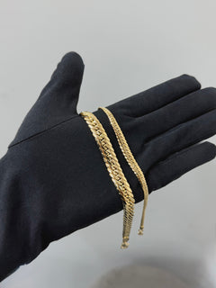 Bracciale groumette a scalare oro BIG