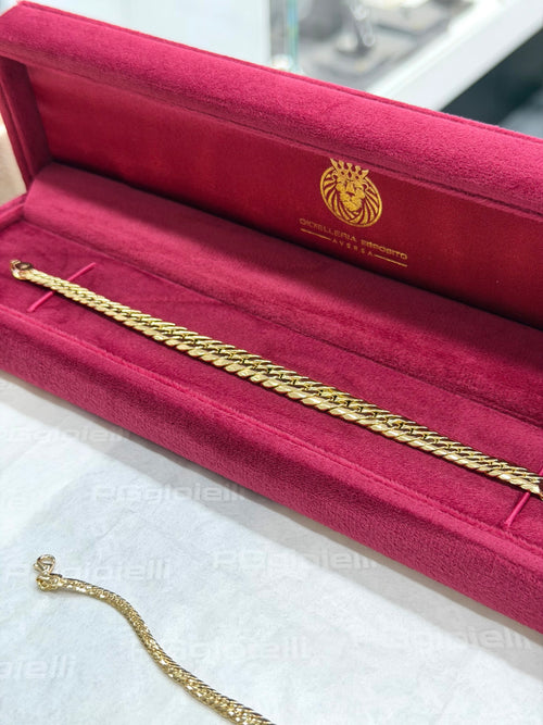 Bracciale groumette a scalare oro BIG