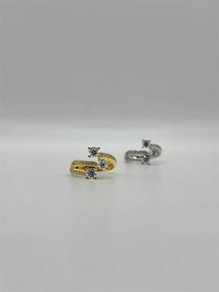 Anello trilogy RE C oro zirconato