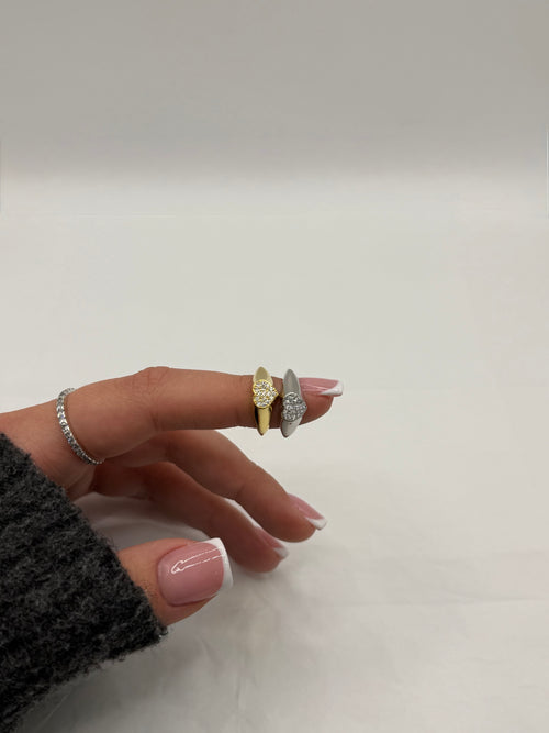 Anello chevalier cuore small argento