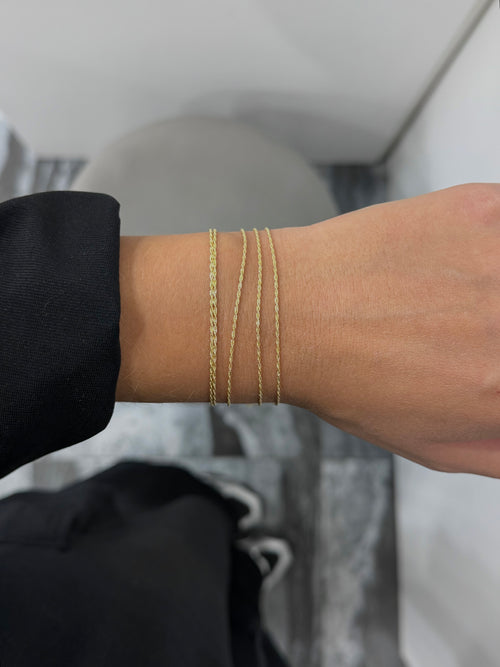 Bracciale torchon SUPERSLIM oro