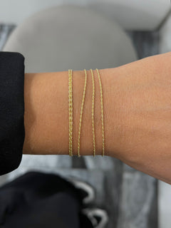 Bracciale torchon SUPERSLIM oro