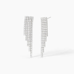 Orecchini CASCATA swarovski argento