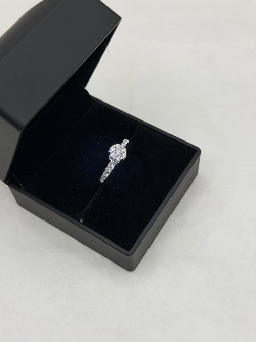 Anello solitario Flowers oro