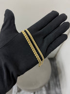 Bracciale double torchon oro