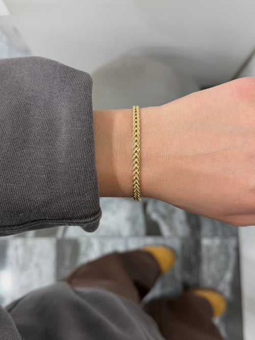 Bracciale double torchon oro