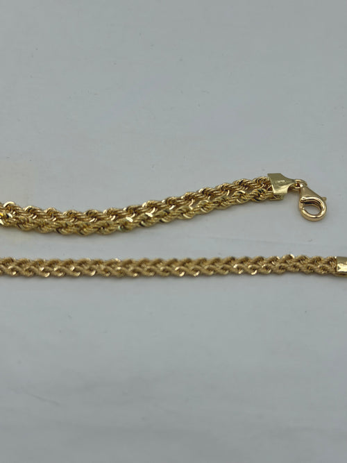 Bracciale double torchon oro