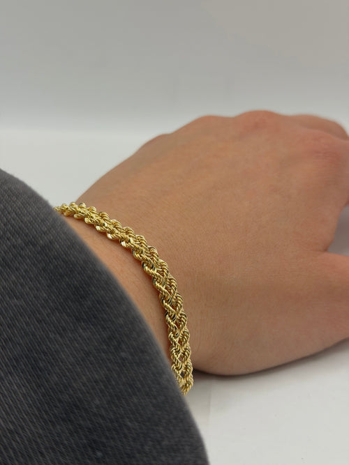 Bracciale double torchon oro