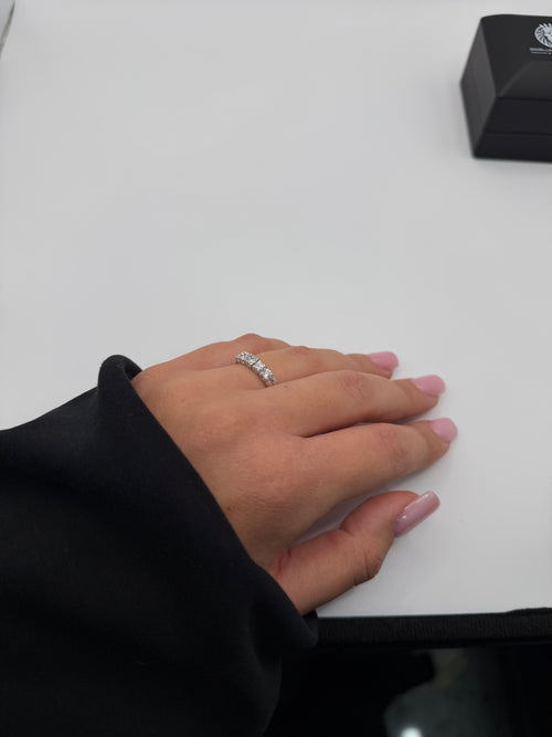 Anello 5 pietre gambo big oro