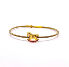 Bracciale cavalluccio a dondolo oro 9ct e diamanti