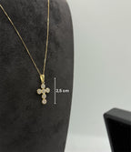 Collana croce tonda small oro