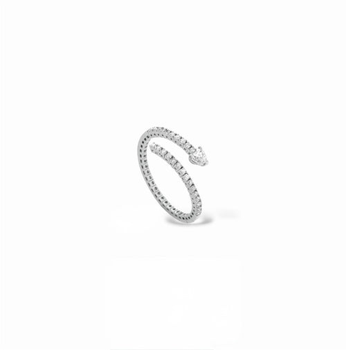 Anello snake oro e diamanti