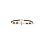 Bracciale con croce oro e diamanti