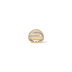 Anello fasce intrecciate oro
