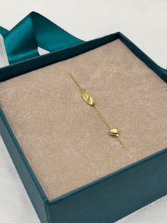 Bracciale baby con nome oro