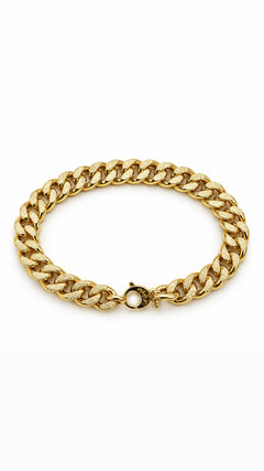 Bracciale groumette satinata oro