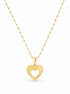 Collana con cuore slim oro