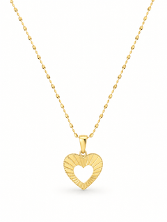 Collana con cuore slim oro