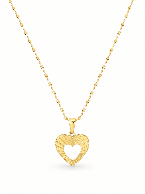 Collana con cuore slim oro