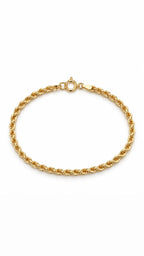 Bracciale torchon diamantato oro giallo