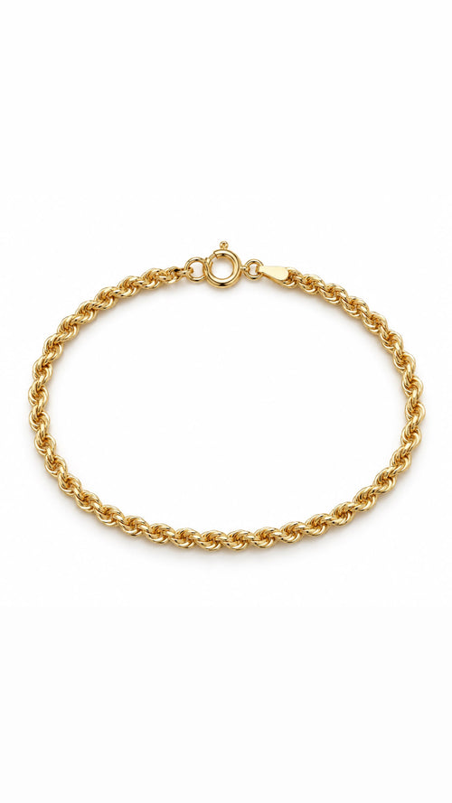 Bracciale torchon diamantato oro giallo