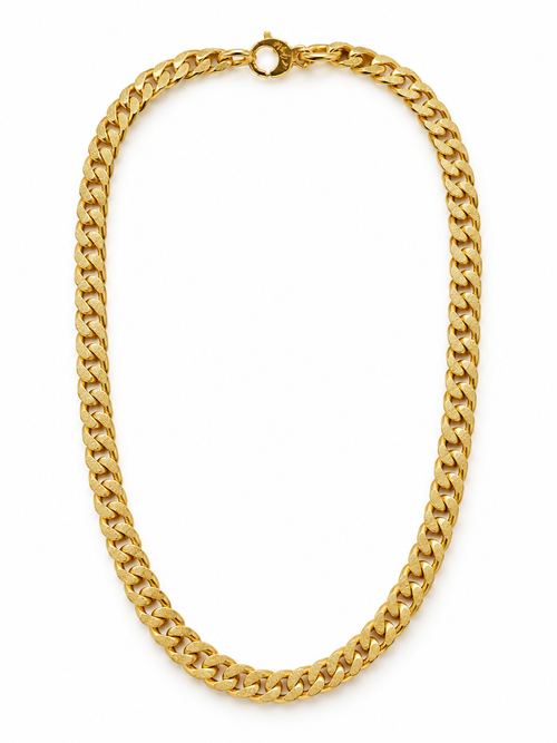 Collana groumette satinata oro big