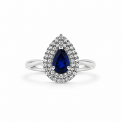 Anello goccia oro