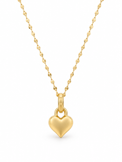 Collana cuore bombato oro