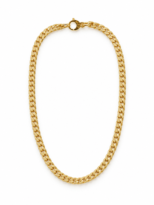 Collana groumette satinata oro small