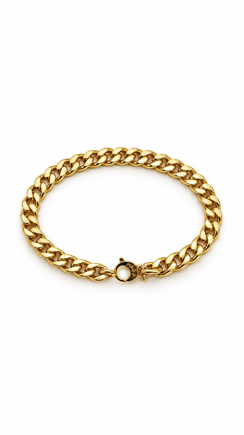 Bracciale groumette lucida oro