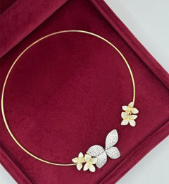 Collier BUTTERFLY rigido argento