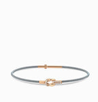 Bracciale MAN grigio oro & diamanti