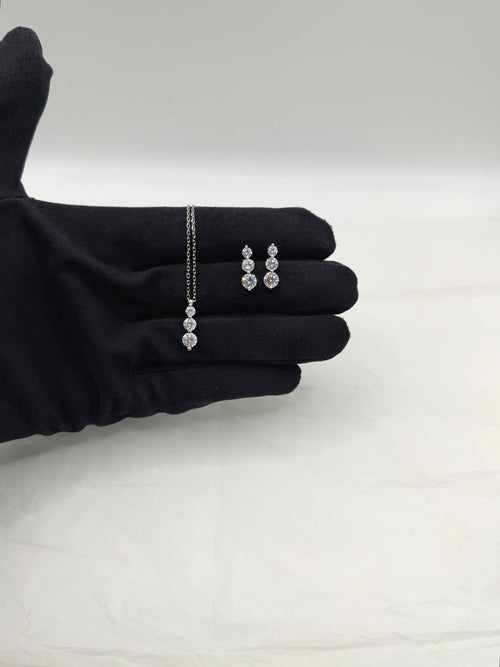 Completo TRYLOGY a scalare tondo argento