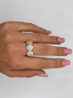 Anello trilogy FLOWERS SUPER BIG argento