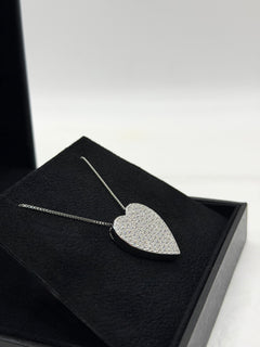 Collana BIG HEART zirconato argento