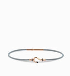 Bracciale MAN grigio oro & diamanti