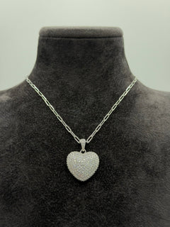 Collana HEART biscotto argento