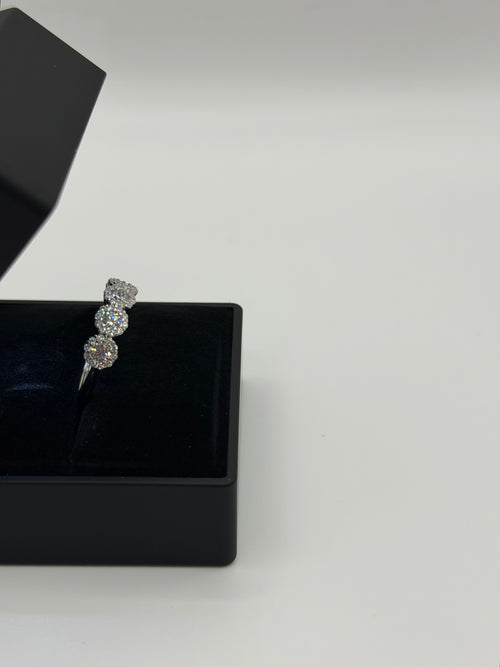 Anello 5 pietre FLOWERS argento