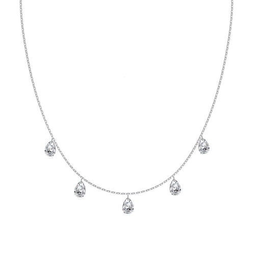 Collana DROPS pendenti argento