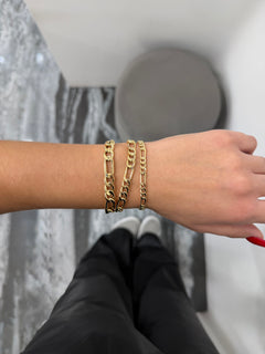 Bracciale catena “3+1” oro